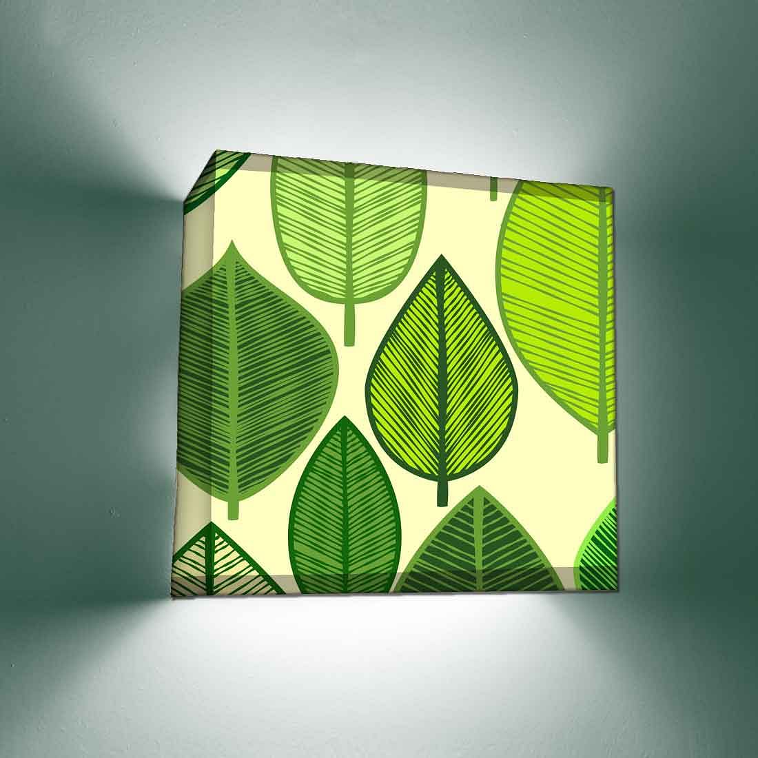 Modern Living Room Wall Lamp - Green Leaves Nutcase