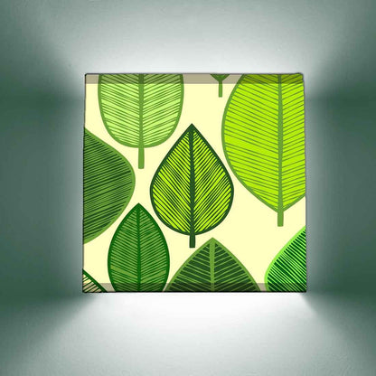 Modern Living Room Wall Lamp - Green Leaves Nutcase