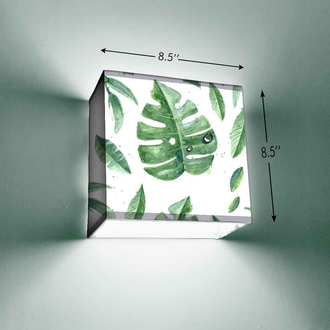 Tropical Wall Lamp Square Shaped Lights Nutcase