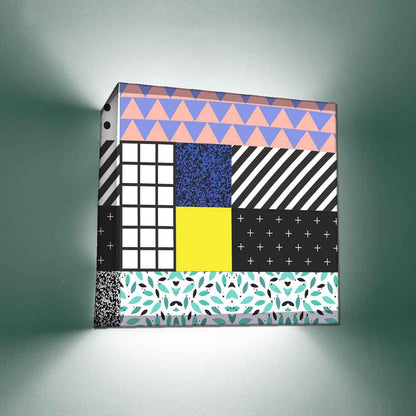 Modern Geometric Wall Lamp - Box Pattern Nutcase