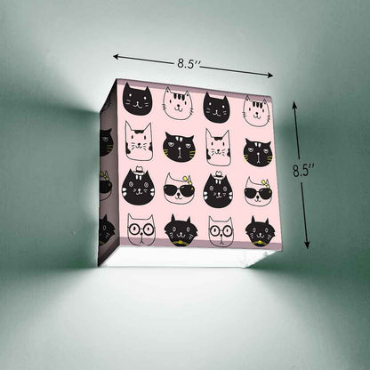 Children's Bedroom Wall Lamp - Black Cats Nutcase