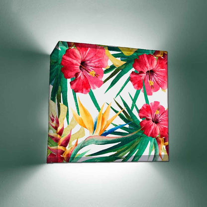 New Floral Wall Lamp - Hibiscus and Leaves Nutcase