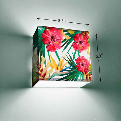 New Floral Wall Lamp - Hibiscus and Leaves Nutcase