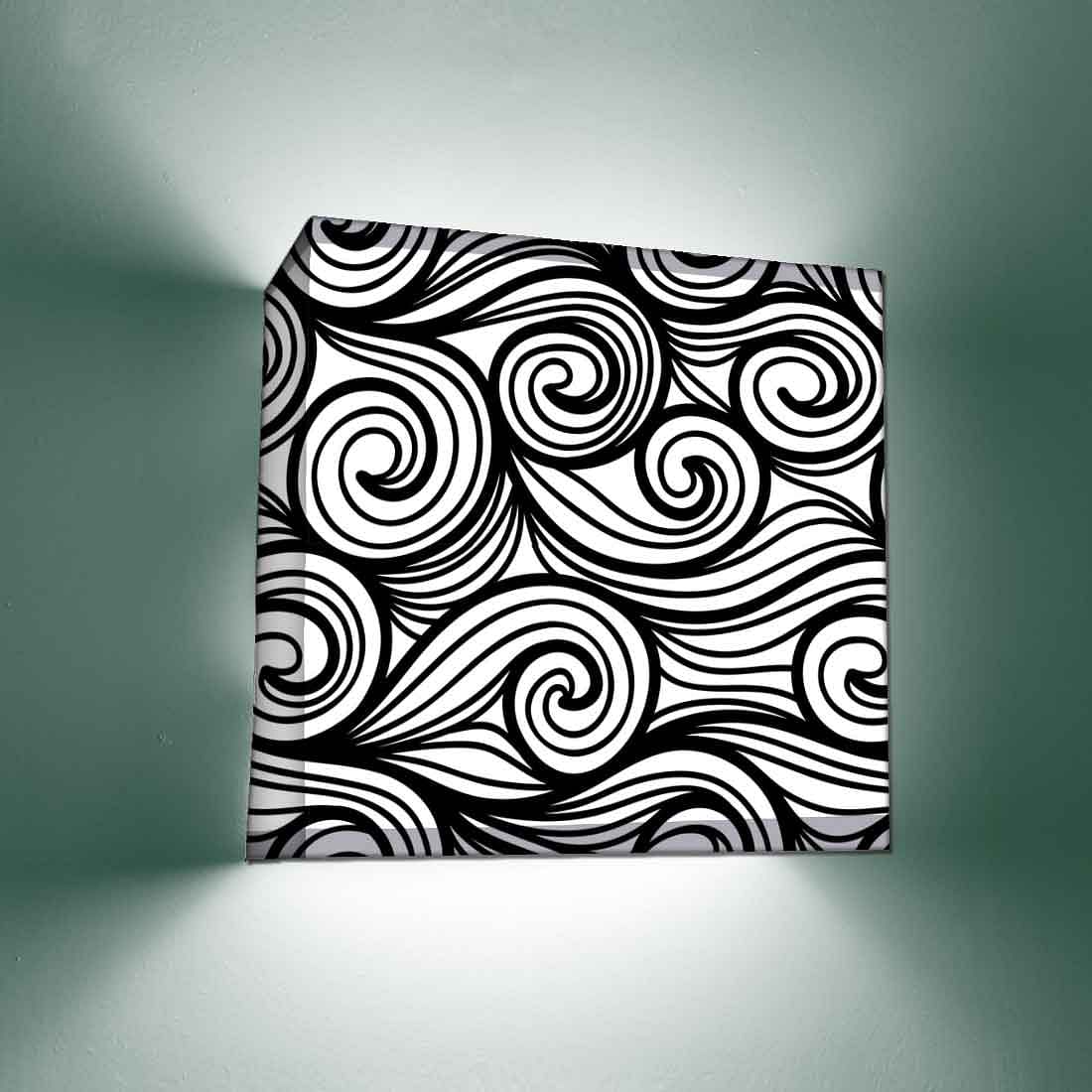 Unique Designer Wall Lamp - Black Illusion Nutcase