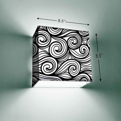 Unique Designer Wall Lamp - Black Illusion Nutcase