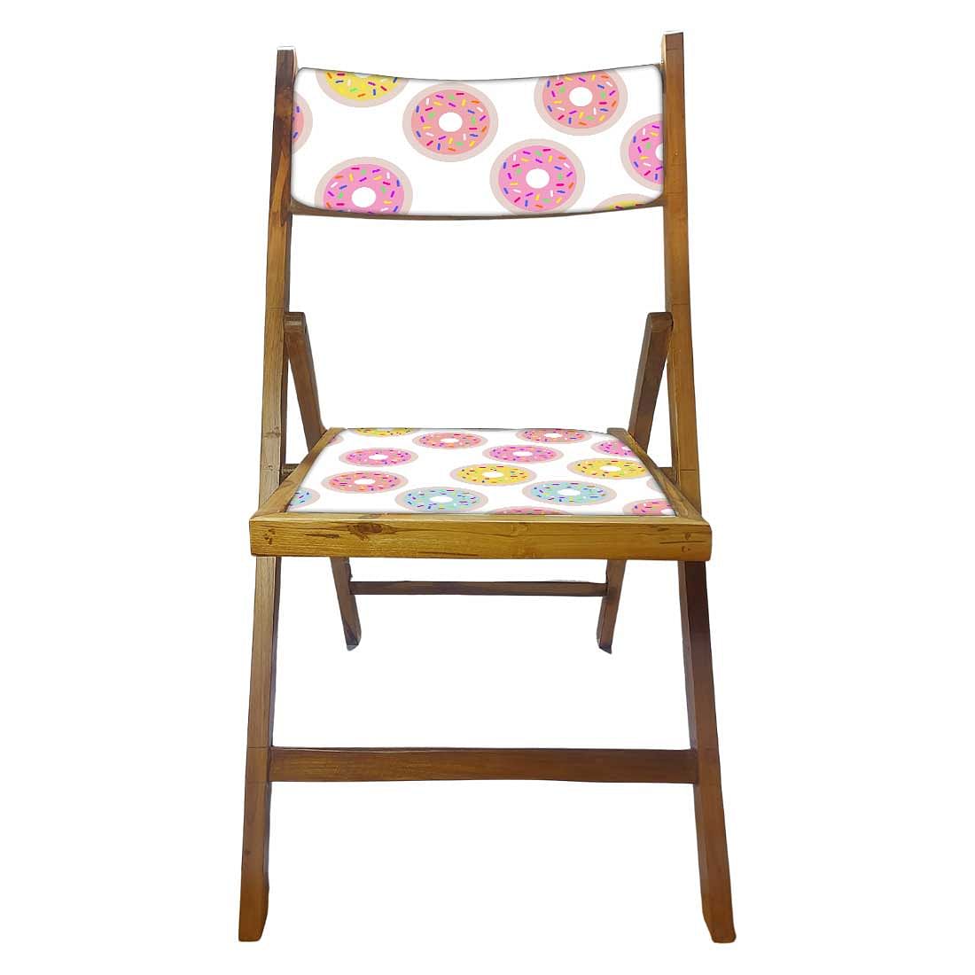 Nutcase Folding Wooden Chair - Colorful Donuts Nutcase