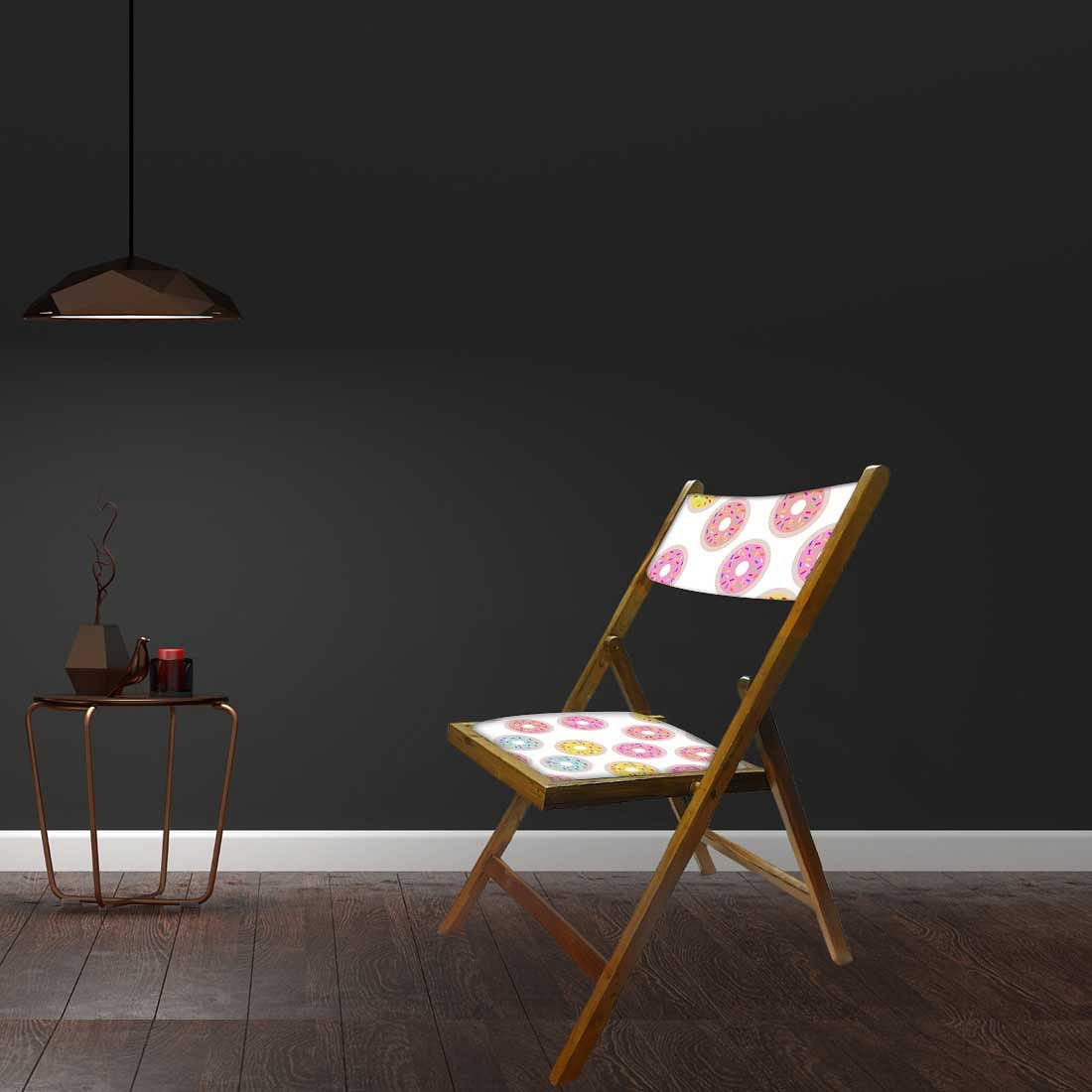 Nutcase Folding Wooden Chair - Colorful Donuts Nutcase