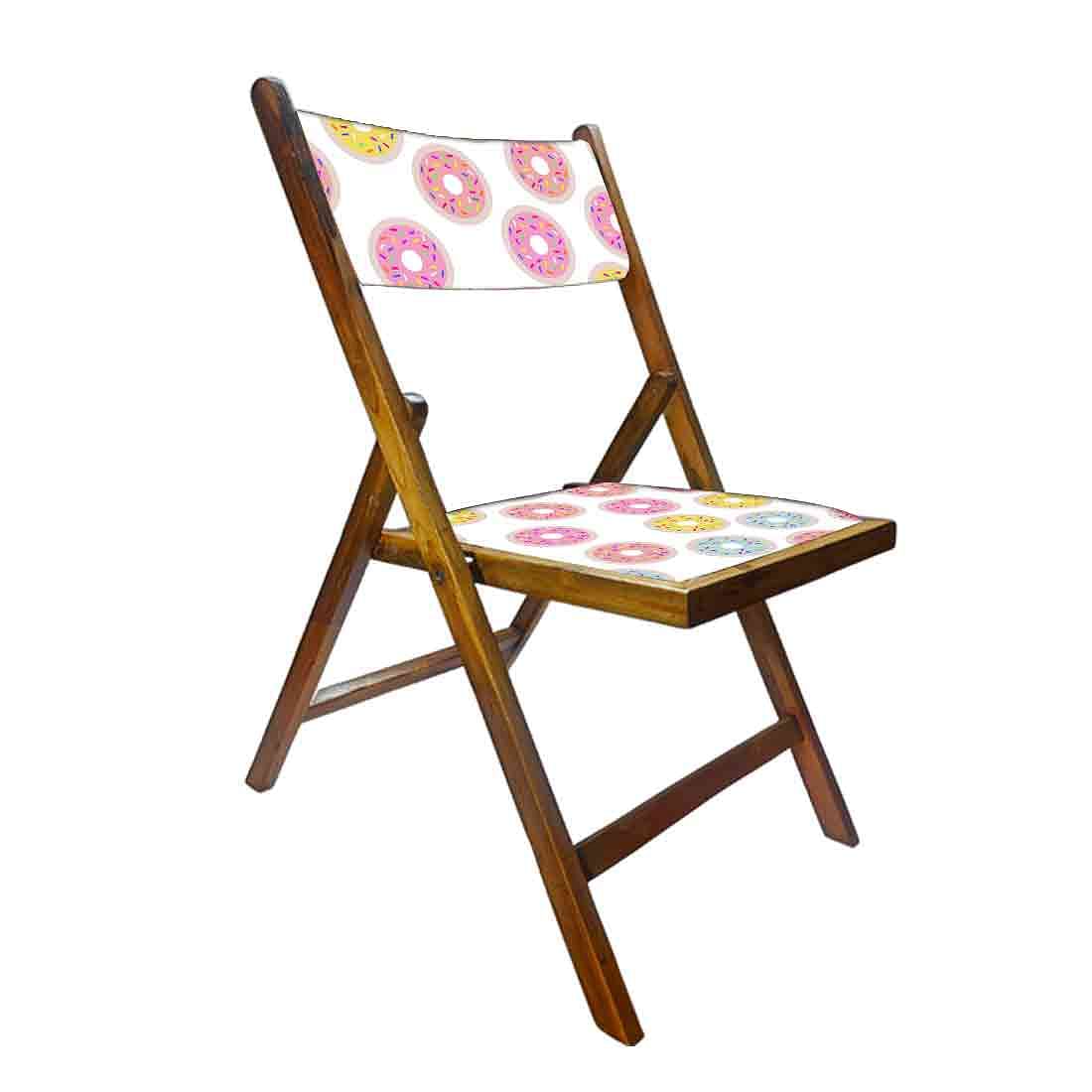 Nutcase Folding Wooden Chair - Colorful Donuts Nutcase