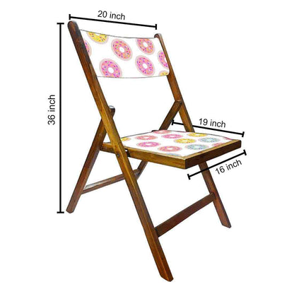 Nutcase Folding Wooden Chair - Colorful Donuts Nutcase