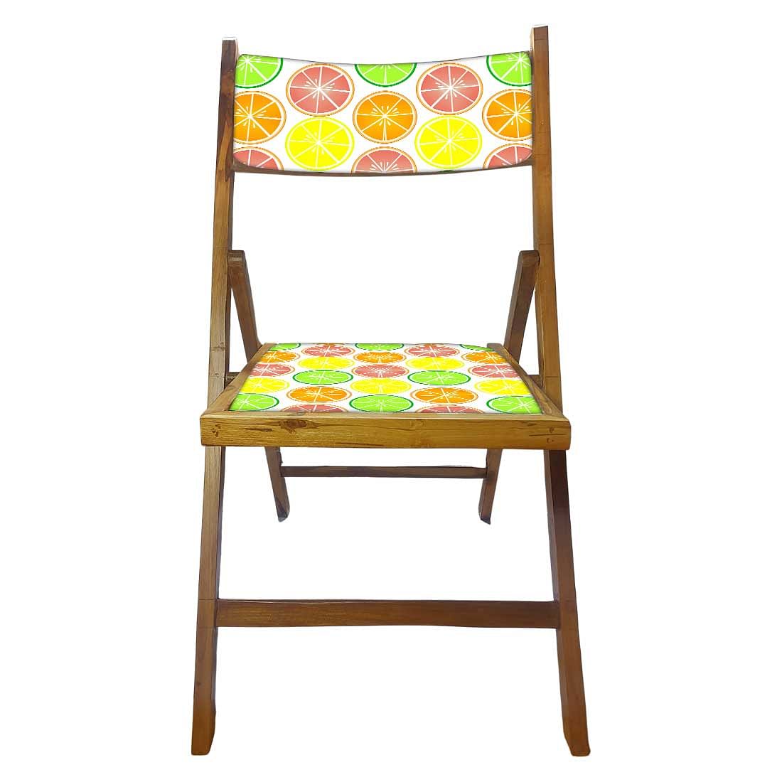 Nutcase Wooden Chair For Living Room - Colorful Lemon Nutcase