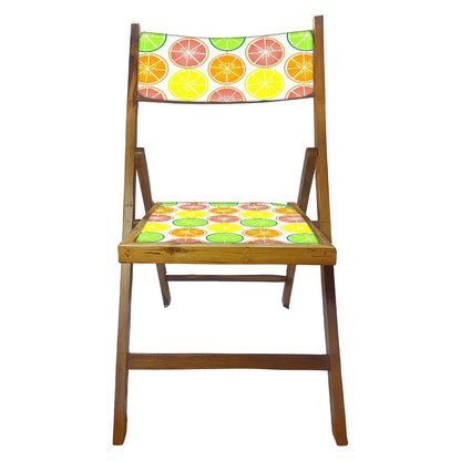 Nutcase Wooden Chair For Living Room - Colorful Lemon Nutcase