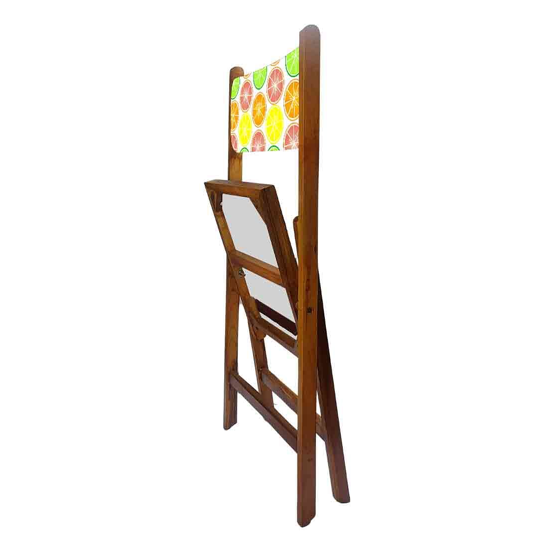 Nutcase Wooden Chair For Living Room - Colorful Lemon Nutcase