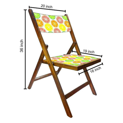 Nutcase Wooden Chair For Living Room - Colorful Lemon Nutcase