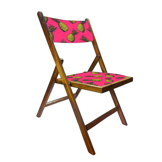 Nutcase Wooden Folding Chair for adults - Yellow Pineapple Nutcase