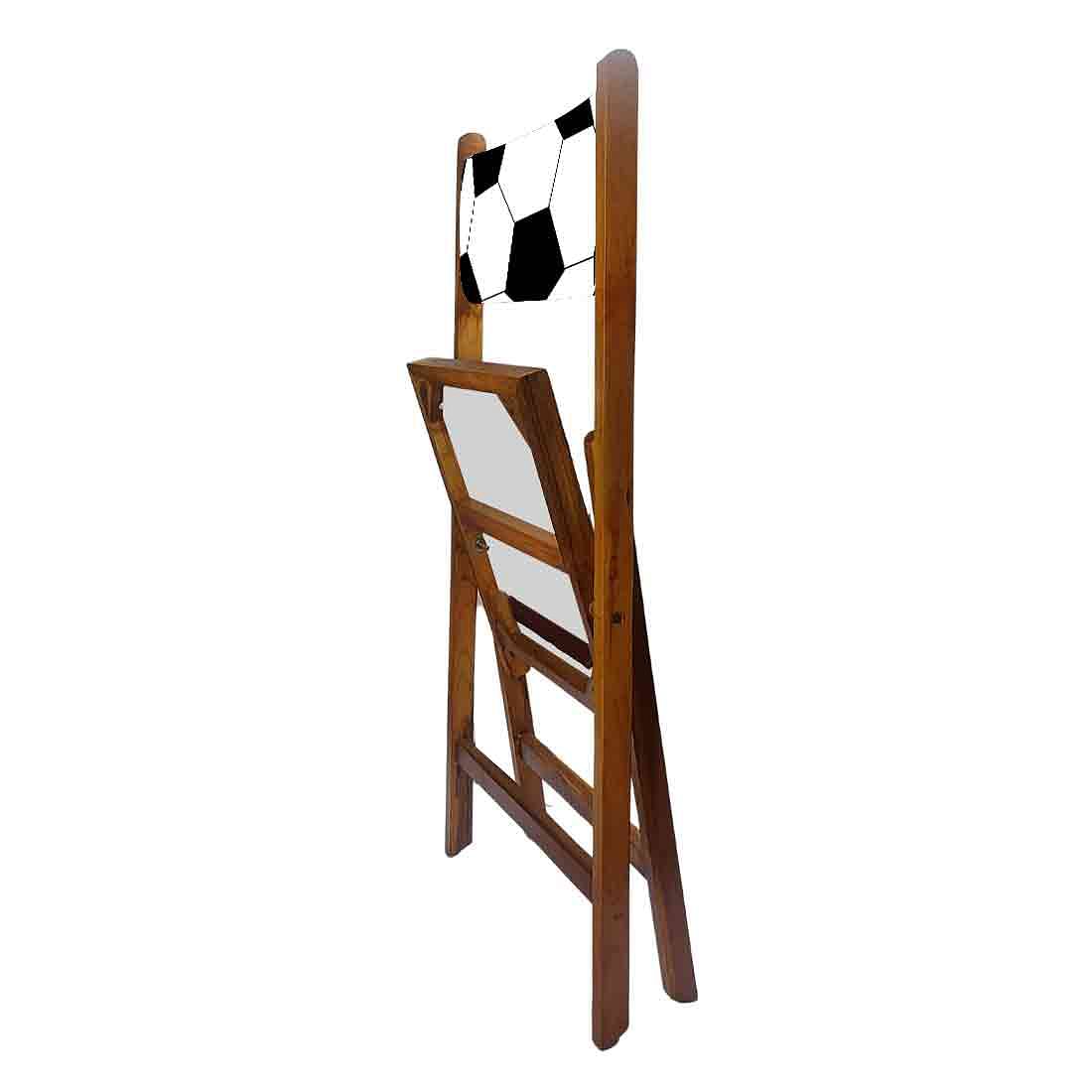 Nutcase Wooden Foldable Chair With Cushion - Football Nutcase