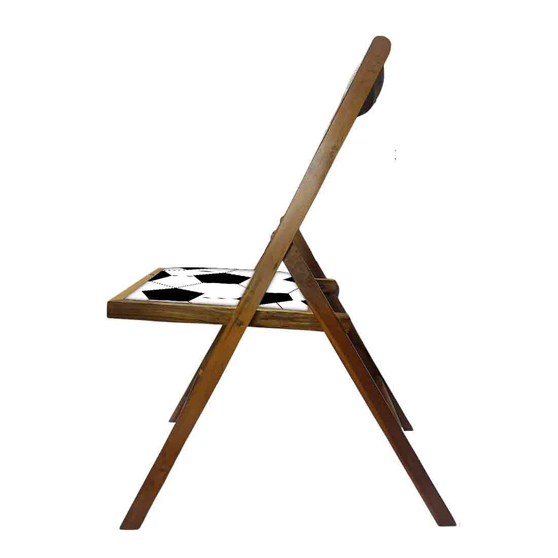 Nutcase Wooden Foldable Chair With Cushion - Football Nutcase