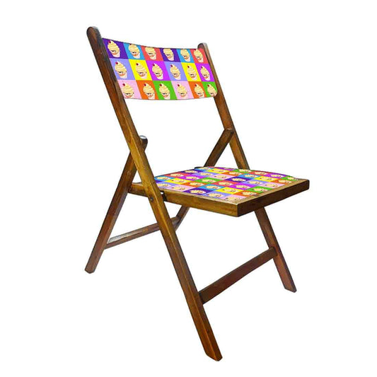 Nutcase Wooden Chairs With Cushion Seat For Home - Ice Cream Nutcase
