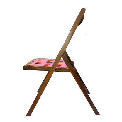 Nutcase Folding Wooden Chair For Home - Ice Cream Candy Nutcase