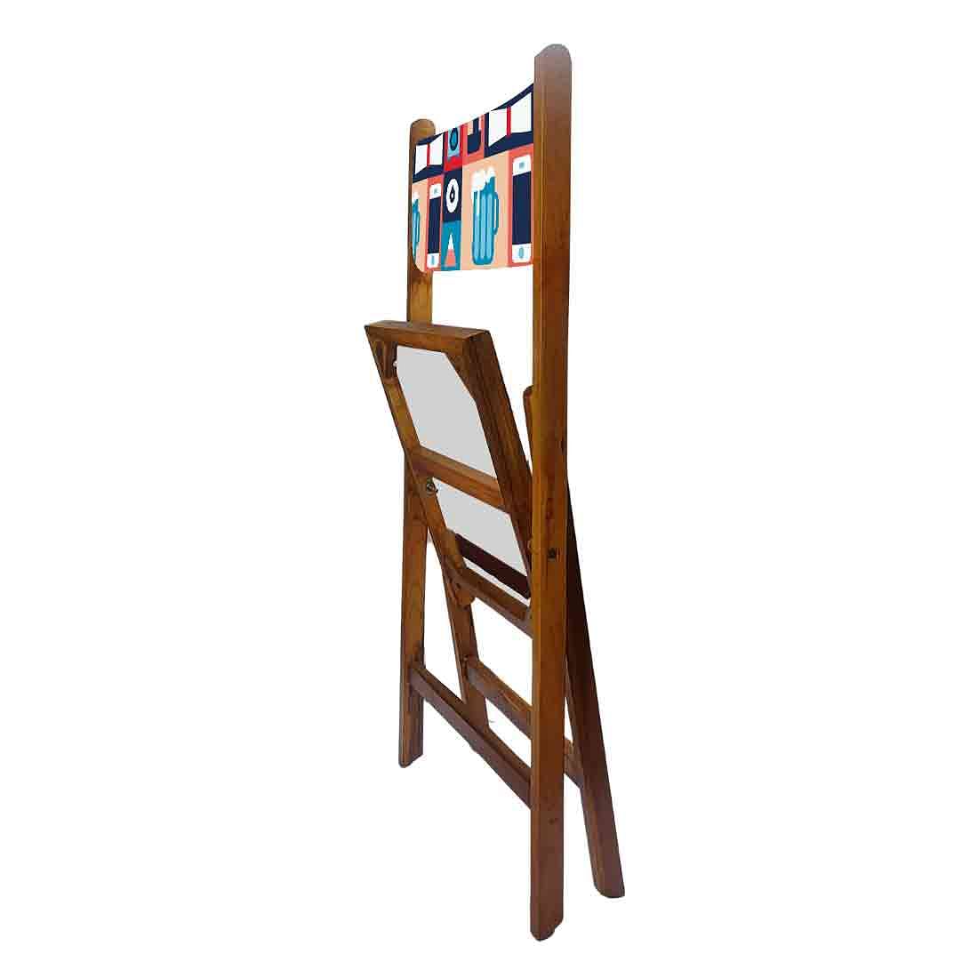 Nutcase Folding Wooden Chair For Dining - Phone Nutcase