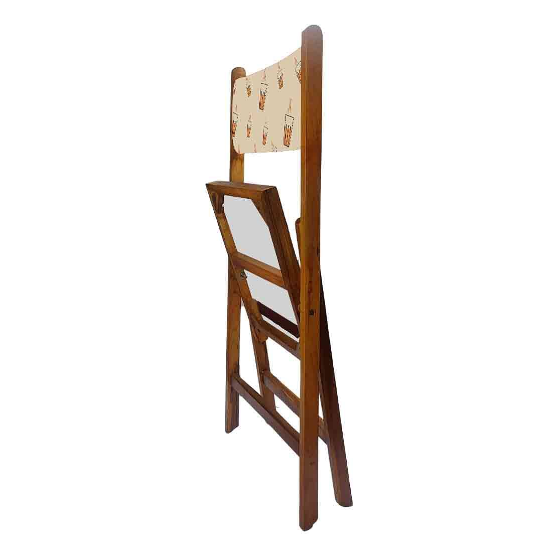 Nutcase Wooden Chair with Cushion For Living Room - Hot Tea Nutcase