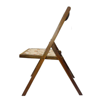 Nutcase Wooden Chair with Cushion For Living Room - Hot Tea Nutcase