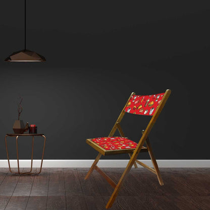 Nutcase Foldable Wooden Chairs With Cushion For Balcony - Breakfast Nutcase