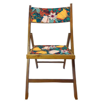 Nutcase Foldable Wooden Balcony Chairs - Yellow Elegance Nutcase