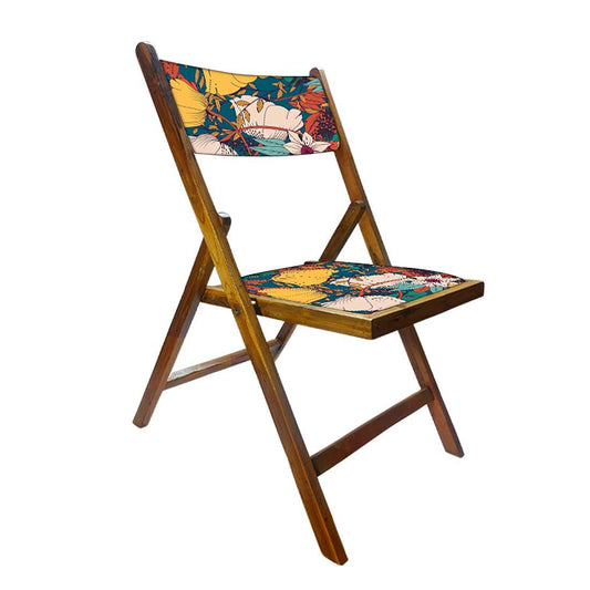 Nutcase Foldable Wooden Balcony Chairs - Yellow Elegance Nutcase