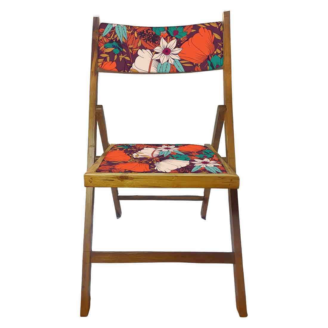 Nutcase Designer Teak Wood Chairs - Red Elegance Nutcase