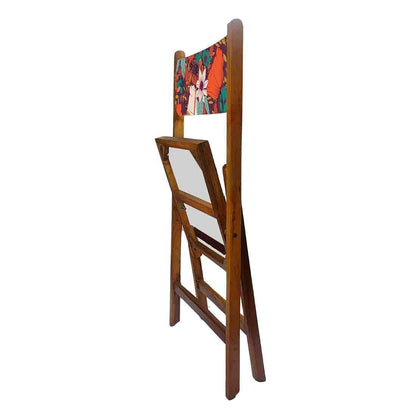 Nutcase Designer Teak Wood Chairs - Red Elegance Nutcase