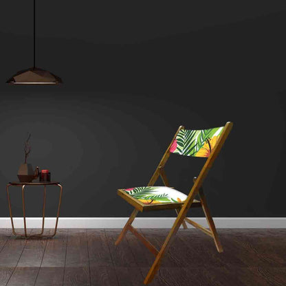 Nutcase Folding Chair For Home Dining - Yellow Hibiscus Nutcase