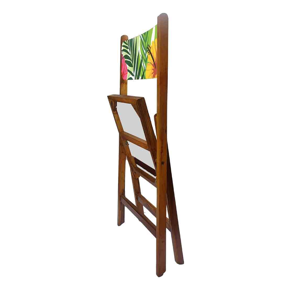 Nutcase Folding Chair For Home Dining - Yellow Hibiscus Nutcase