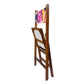 Nutcase Folding Wooden Chair For Balcony Patio - Pink Blue Rose Nutcase