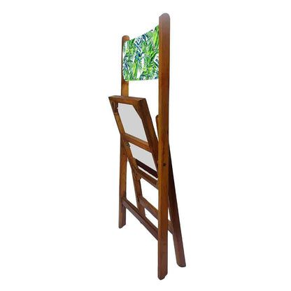 Nutcase Designer Chairs For Living Room - Green Blue Leaves Nutcase
