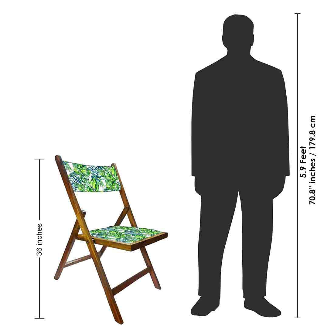 Nutcase Designer Chairs For Living Room - Green Blue Leaves Nutcase