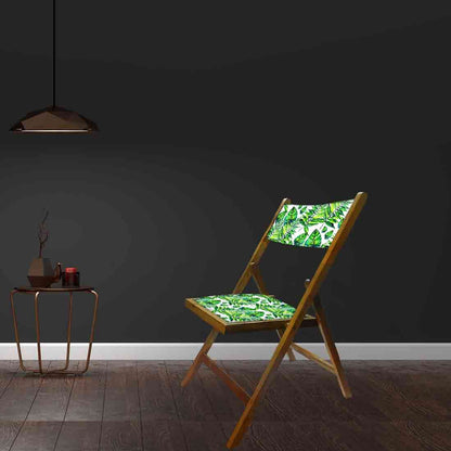 Nutcase Wooden Chairs For Balcony Patio - Light Green Leaves Nutcase