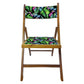 Nutcase Folding Wooden Chair  -  Blue Green Neon Leaves Nutcase