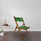 Nutcase Wooden Folding Chair for adults  -  Light Green Tropical Leaves Nutcase