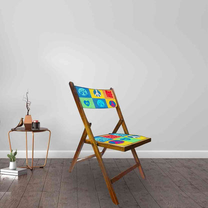 Nutcase Wooden Chairs With Cushion Seat For Home  -  Peace Nutcase