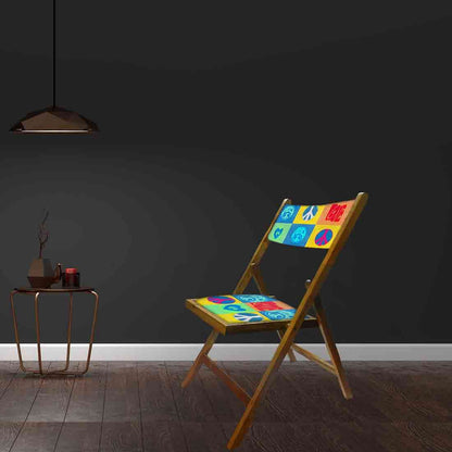 Nutcase Wooden Chairs With Cushion Seat For Home  -  Peace Nutcase