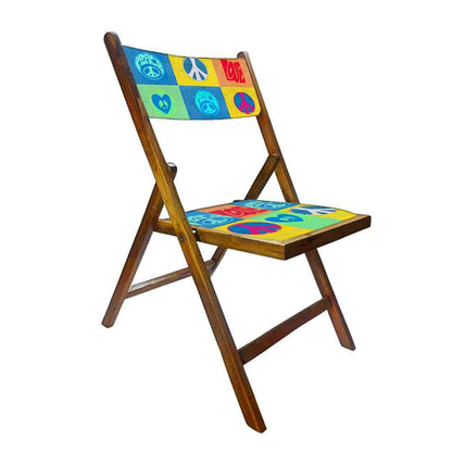 Nutcase Wooden Chairs With Cushion Seat For Home  -  Peace Nutcase