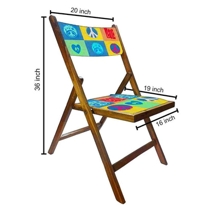 Nutcase Wooden Chairs With Cushion Seat For Home  -  Peace Nutcase