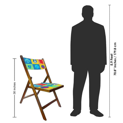 Nutcase Wooden Chairs With Cushion Seat For Home  -  Peace Nutcase
