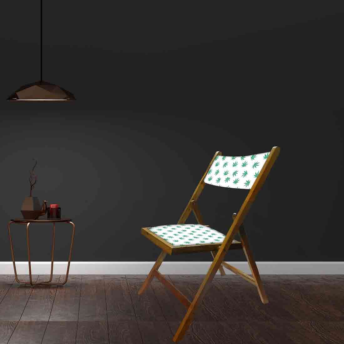 Nutcase Folding Wooden Chair For Dining  -  Baby Leaves Nutcase
