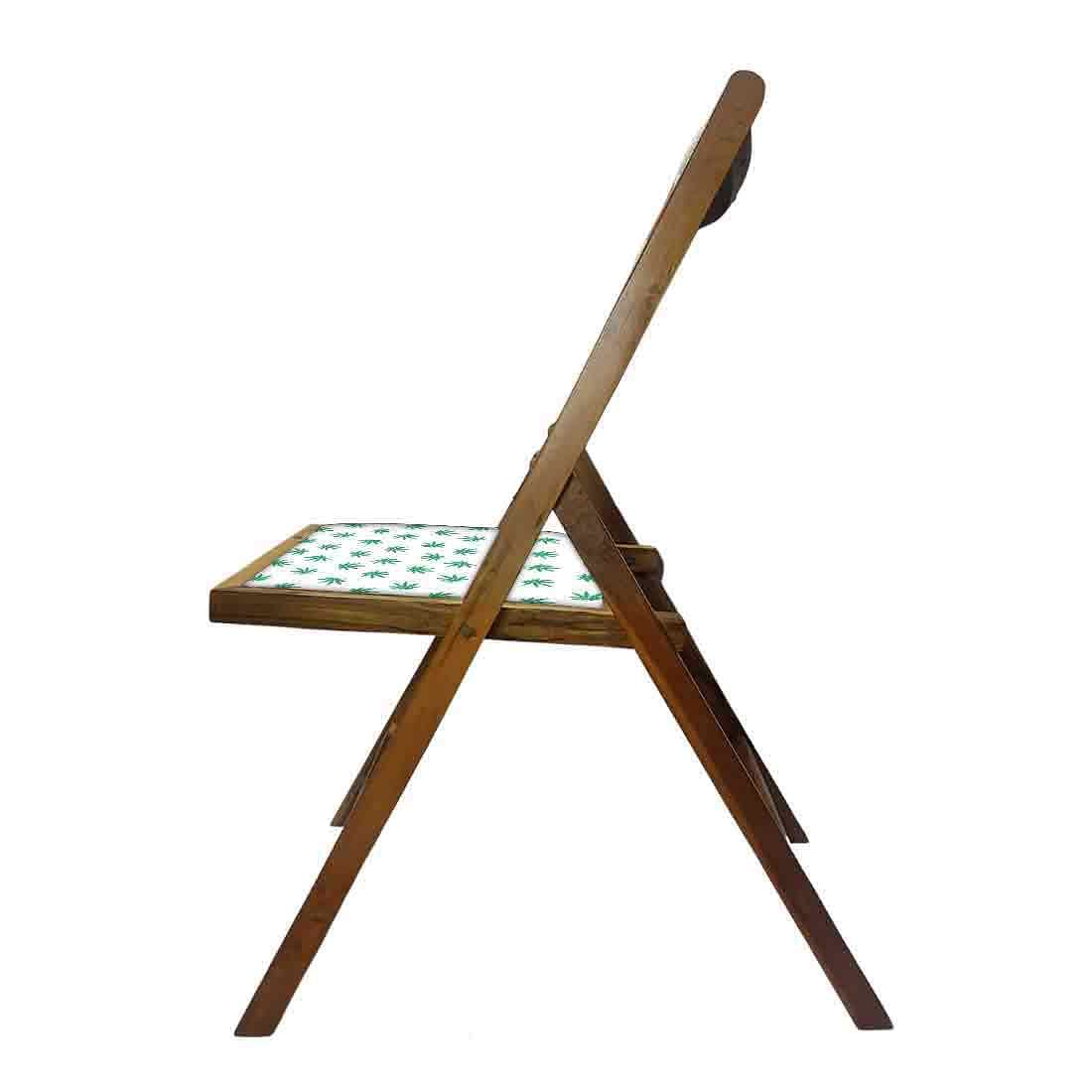 Nutcase Folding Wooden Chair For Dining  -  Baby Leaves Nutcase