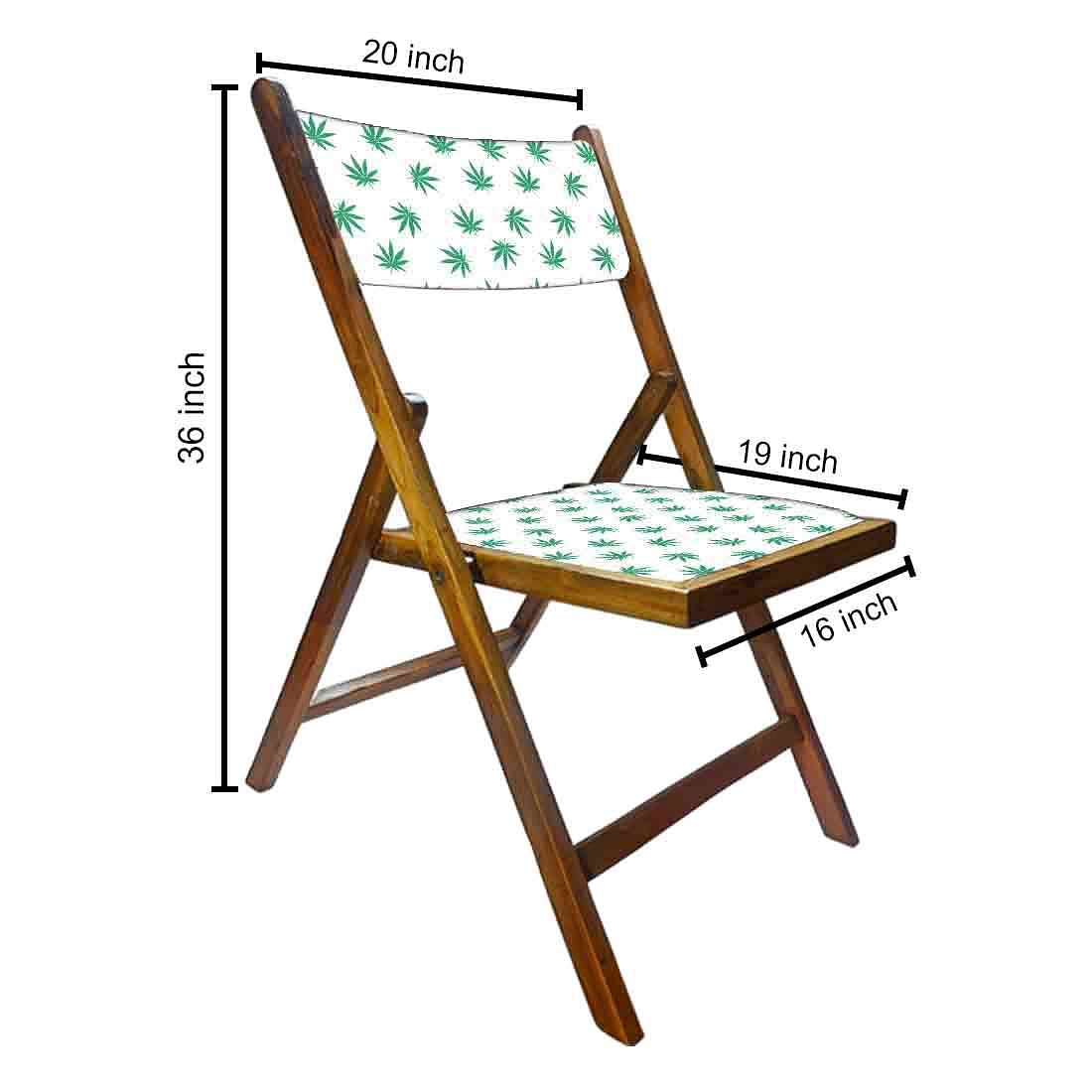 Nutcase Folding Wooden Chair For Dining  -  Baby Leaves Nutcase