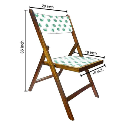 Nutcase Folding Wooden Chair For Dining  -  Baby Leaves Nutcase