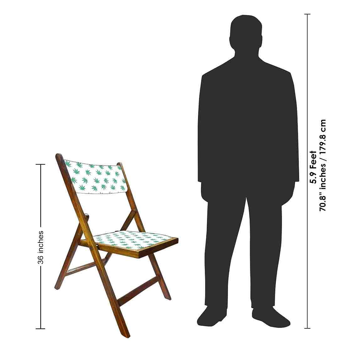 Nutcase Folding Wooden Chair For Dining  -  Baby Leaves Nutcase