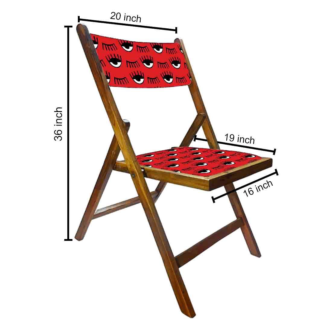 Nutcase Folding Wooden Balcony Chair  -  Black Eyes Nutcase