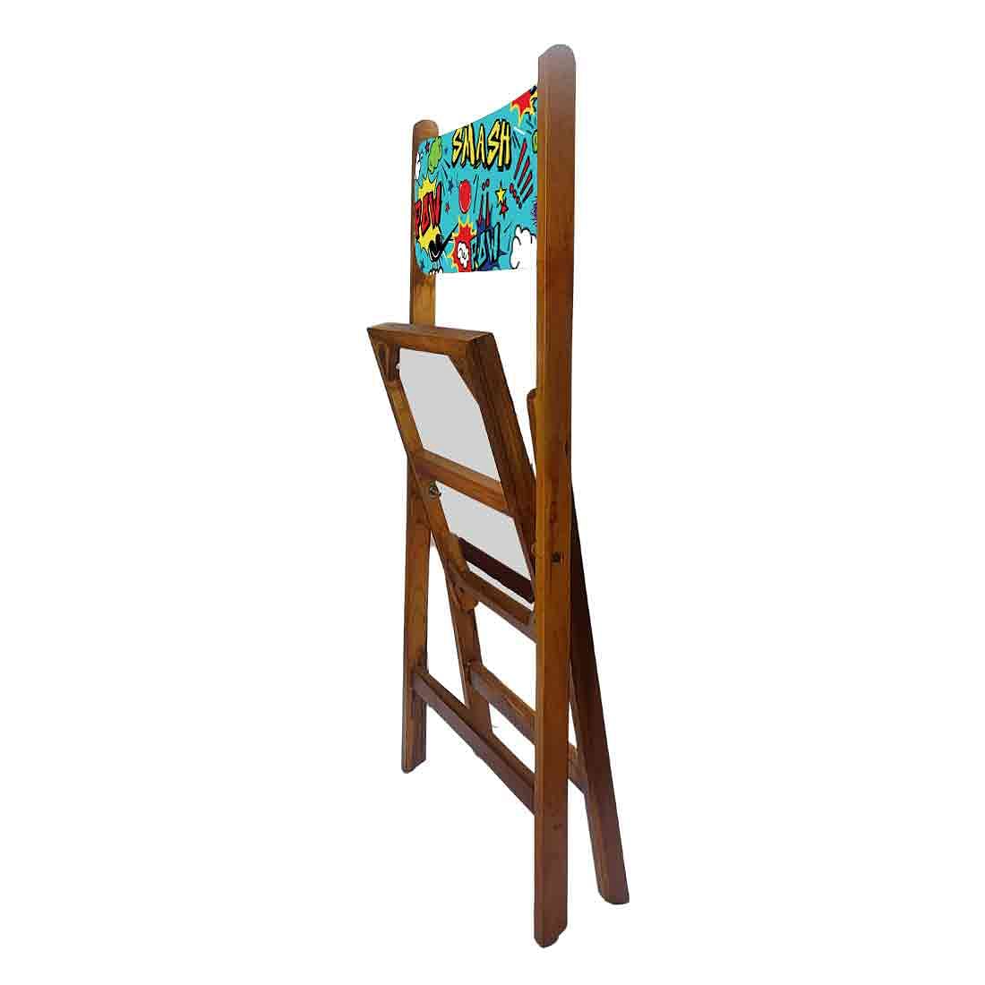 Nutcase Foldable Wooden Chairs With Cushion For Balcony  -  Smash Nutcase